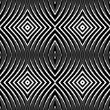 Seamless pattern in op art design. 
