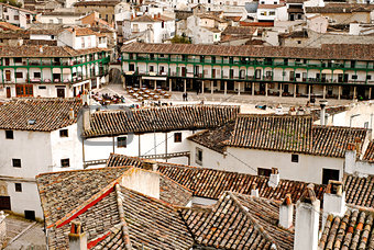 View on Plaza Mayor in  Chinchon, Madrid,Spain