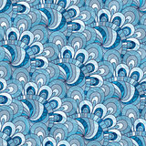 Blue-gray seamless vintage pattern