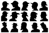 portraits with hat profile