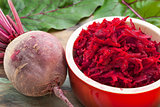 red beet grated