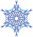 tribal ornament in the shape of snowflakes