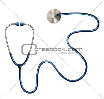 Stethoscope. Vector 
