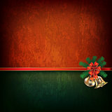 Abstract grunge background with Christmas bells
