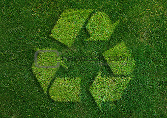 Green recycle Sign 