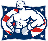 Champion American Boxer Akimbo Retro