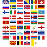 Flags of the countries of Europe