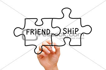Friendship Puzzle Concept