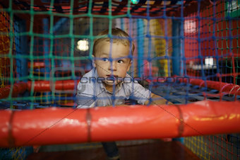 Boy having fun on the playground