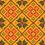 Seamless vector texture - Ukrainian cross-stitch ornament