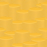 Stacks of gold coins - abstract vector texture