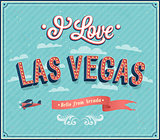 Vintage greeting card from Las Vegas - Nevada.