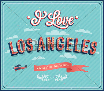 Vintage greeting card from Los Angeles - California.