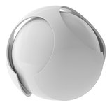 3d white abstract sphere