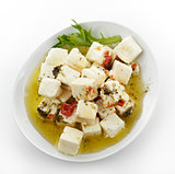 Feta Cheese With  Oil And Herbs