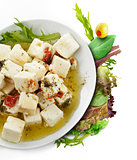 Feta Cheese With  Oil And Herbs