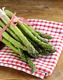 fresh green organic asparagus - spring vegetable