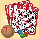 Bingo Set with Wood Balls