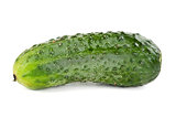 one ripe cucumber