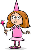 girl in fairy costume cartoon illustration
