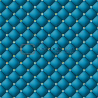 Button-tufted leather background.