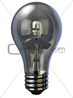 Man in Light bulb