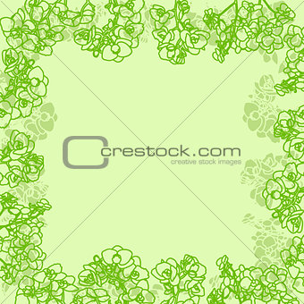 green orchids card
