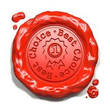 Best Choice - Stamp on Red Wax Seal.