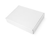 White blank carton pizza box