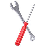 Screwdriver and wrench