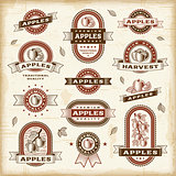 Vintage Apple Labels Set