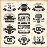 Vintage Bakery Labels Set