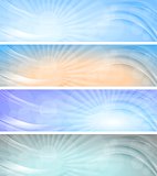 Abstract vector sky banners. 