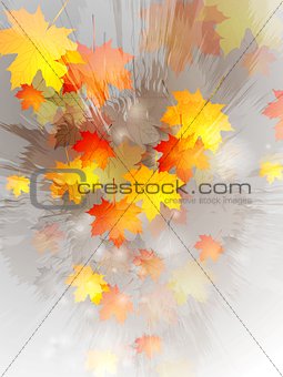 Grunge autumn vector design