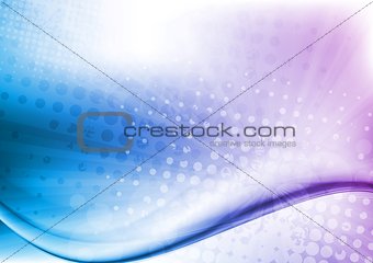Colourful vector grunge waves design