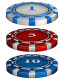 Casino poker chips with cost 