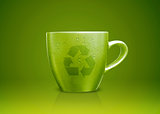 Green tea mug 