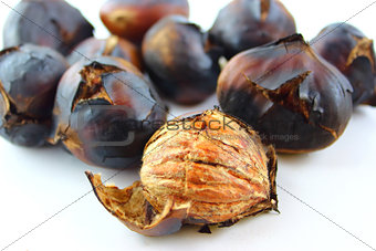 roasted sweet chestnuts