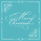 Decorative Merry Christmas wording