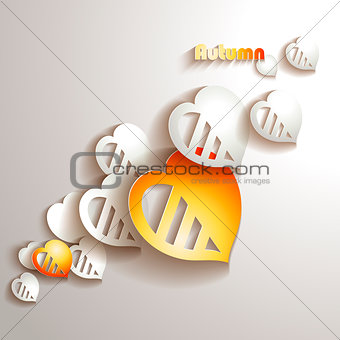 Autumn leaves. Abstract vector background