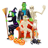 Halloween party group