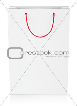 Shopping bag on white