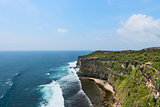 Cliffs above blue tropical sea