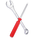 Screwdriver and wrench