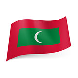 State flag of Maldives.