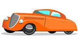 Car Retro Orange