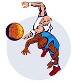 Basketball Players Rebound