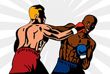 Boxer Boxing Knockout Punch Retro