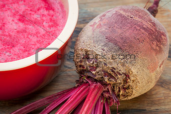 red beet cream soup