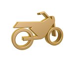 golden motorcycle